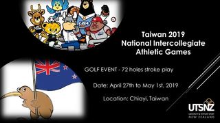 2019 National Intercollegiate Athletic Games (Taiwan University Games) Golf 
