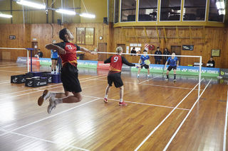 Top tertiary badminton players tustle for plaudits