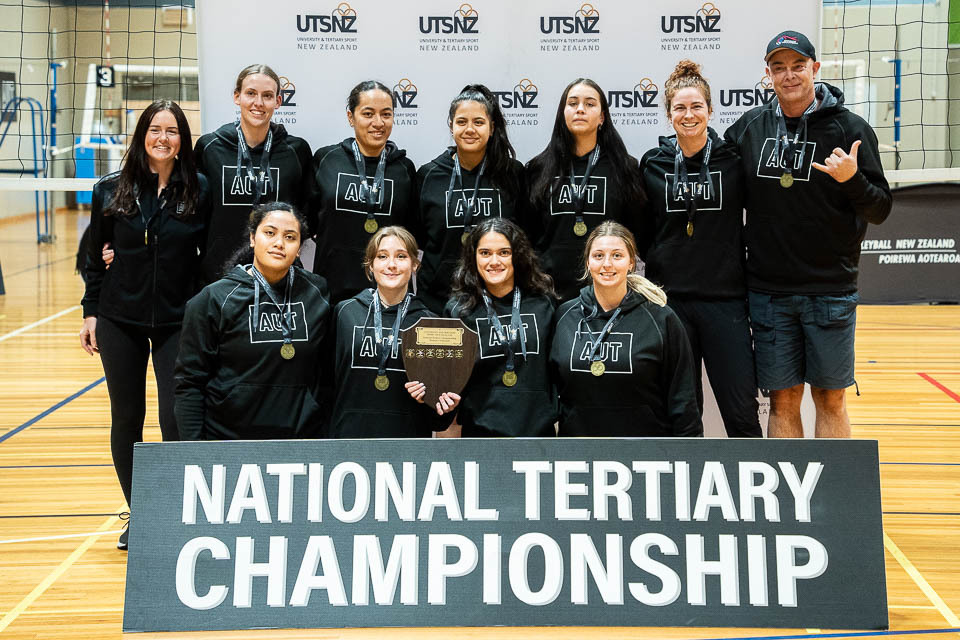 AUT and the University of Waikato claim Volleyball Crowns